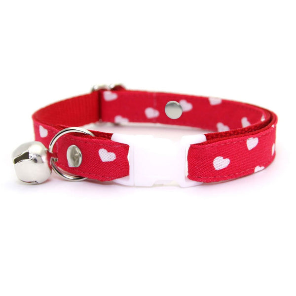 Cat Valentine Red Candy Charm Collar Paisley White Cat Heart Charm  Chocolate Bell Cat Breakaway Love Girlfriend Gift Her Valentine for Him -   Canada