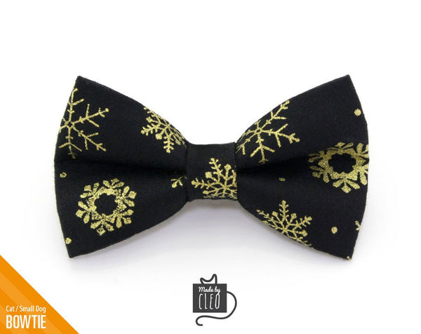 Gold Star Dog Bow Tie New Years Eve Dog Bow Tie New Year 