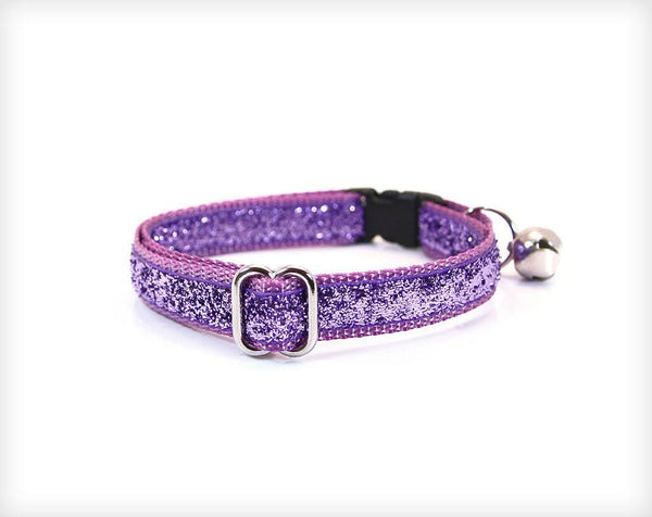 Posh Jeweled Cat Collar Lavender Size 14