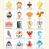 Pet Collar Charms - "Fun & Vibrant Collection" (100 Styles) - For Cat Collars & Small Dog Collars