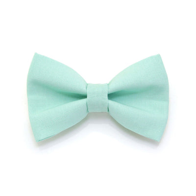 Cat Bow Tie - "Color Collection - Mint" - Aqua Pastel Cat Collar Bow Tie / Wedding / Removable (One Size)