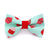 Valentine's Day Cat Bow Tie - "Hey Cupcake - Mint" - Cupcakes on Mint Bowtie / For Cats + Small Dogs / Removable (One Size)