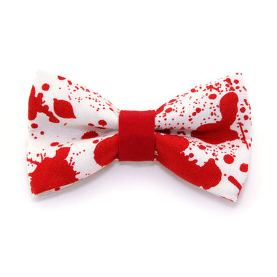 Horror Fan Cat Bow Tie - "Dexter" - Halloween / Horror Movie / American Psycho Cat Collar Bow Tie / Kitten Bow Tie / Small Dog Bow Tie - Removable (One Size)