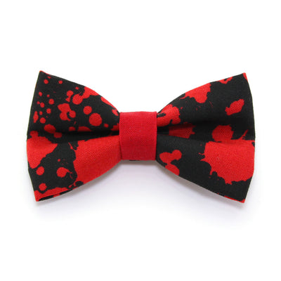 Vampire Cat Bow Tie - "Dracula" - Horror Movie Cat Collar Bow Tie/Kitten Bow Tie/Small Dog Bow Tie - Removable (One Size)