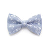 Chambray Cat Bow Tie - "Fairfield" - Light Blue Floral Cat Collar Bow Tie / Kitten Bow / Small Dog Bowtie / Wedding / Removable (One Size)