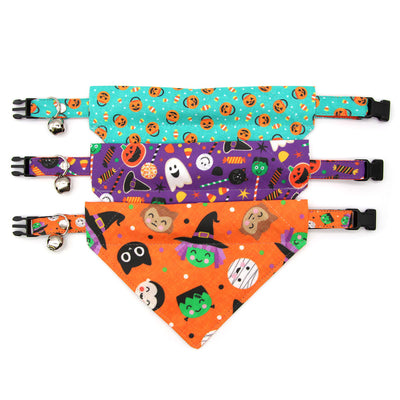 Fabric - "Monster Party" (LARGE BANDANA SCALE) - Cut & Sold By the Yard / For Sewing & Craft Projects / Sold By the Yard - Continuous Length / 100% Washable Cotton (FINAL SALE)