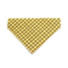 Plaid Cat Bandana - "Magic Hour" - Yellow Plaid Bandana for Cat + Small Dog / Boy Cat / Gift for Cat / Slide-on Bandana / Over-the-Collar (One Size)