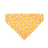 Pet Bandana - "Mouse Mayhem - Goldenrod" - Yellow Bandana for Cat + Small Dog / Slide-on Bandana / Over-the-Collar (One Size)