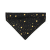 Rifle Paper Co® Cat Bandana - "Noir" - Black & Gold Star Bandana for Cat Collar or Small Dog Collar / Slide-on Bandana / Over-the-Collar (One Size)