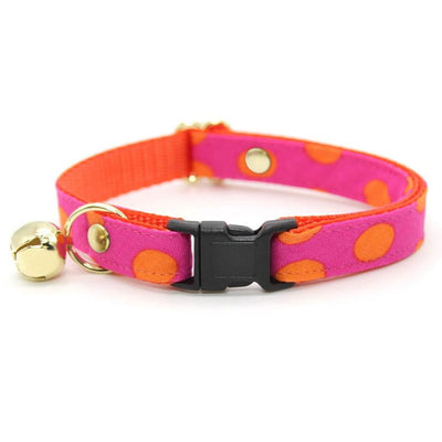 MBC Rack - (6-10 Inch) Pet Collar - "Pop Rocks - Berry" - (BLACK BREAKAWAY Clasp / GOLD Hardware Accents / Round Metal Split Ring) - Sold As Configured - Final SALE