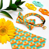 Sun Cat Collar - "Sunrise" - Boho Retro Sunset Yellow Cat Collar / California, Desert Aesthetic, Summer / Breakaway Buckle or Non-Breakaway / Cat, Kitten + Small Dog Sizes