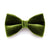 Cat Bow Tie - "Velvet - Leaf Green"  - Vibrant Olive Green Velvet Bowtie / Wedding / For Cats + Small Dogs / Removable (One Size)