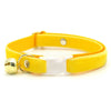 MBC Rack - (6-10 Inch) Pet Collar - "Velvet - Lemon Yellow" - (WHITE BREAKAWAY Clasp / SILVER Hardware Accents / Round Metal Split Ring) - Sold As Configured - Final SALE