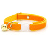 MBC Rack - (6-10 Inch) Pet Collar - "Velvet - Marigold" - (WHITE BREAKAWAY Clasp / SILVER Hardware Accents / Round Metal Split Ring) - Sold As Configured - Final SALE