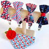 Bow Tie Cat Collar Set - "Berry Bramble" - Blueberry Cat Collar w/ Matching Bowtie / Summer Fruit, 4th of July, Red White & Blue / Cat, Kitten, Small Dog Sizes