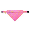 Pink Cat Collar - "Splash - Pink Ombre" - Aquatic Rain Water Droplets Gold & Pink Cat Collar / Breakaway Buckle or Non-Breakaway / Cat, Kitten + Small Dog Sizes