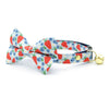 Bow Tie Cat Collar Set - "Berry Bramble" - Blueberry Cat Collar w/ Matching Bowtie / Summer Fruit, 4th of July, Red White & Blue / Cat, Kitten, Small Dog Sizes