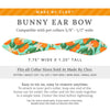 Cat Collar and Bunny Ear Bow Set - "Clementine Blossom" - Tropical Citrus Fruit Clementine Cat Collar with Matching Bunny Bow Tie / Summer / Cat, Kitten + Small Dog Sizes