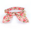 Cat Collar and Bunny Ear Bow - "Pretty in Peony - Pink" - Peonies Floral Cat Collar with Matching Bunny Bow Tie / Cat, Kitten + Small Dog Sizes