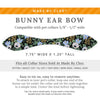 Cat Collar and Bunny Ear Bow Set - "Belladonna" - Rifle Paper Co® Black Floral Cat Collar with Matching Bunny Bow Tie / Cat, Kitten + Small Dog Sizes