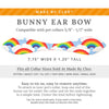 Cat Collar and Bunny Ear Bow Set - "Rainbow Magic" - Rainbow Cat Collar with Matching Bunny Bow Tie / Pride, 80s Retro / Cat, Kitten + Small Dog Sizes