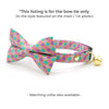 Mermaid Cat Bow Tie - "Mermaid Song" - Pink, Teal & Purple Fish Scales Bow Tie for Cat / Ocean, Lavender, Seashell / Cat + Small Dog Bowtie