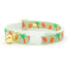 Tropical Cat Collar - "Palms & Popsicles - Green" - Palm Tree Popsicle Cat Collar / Summer, Food / Breakaway Buckle or Non-Breakaway / Cat, Kitten + Small Dog Sizes