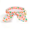 Cat Collar and Bunny Ear Bow Set - "Palms & Popsicles - Pink" - Palm Tree Tropical Cat Collar w/ Matching Bunny Bow Tie / Summer / Cat, Kitten + Small Dog Sizes