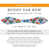 Cat Collar and Bunny Ear Bow Set - "Tulip Fields - Periwinkle" - Rifle Paper Co® Tulips Cat Collar with Matching Bunny Bow Tie / Cat, Kitten + Small Dog Sizes