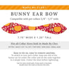 Cat Collar and Bunny Ear Bow Set - "Pumpkin Patch - Cranberry" - Burgundy Fall Pumpkin Cat Collar w/ Matching Bunny Bow Tie / Fall + Thanksgiving / Cat, Kitten + Small Dog Sizes