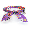 Cat Collar and Bunny Ear Bow Set - "Witch's Brew" - Halloween Purple Cat Collar w/ Matching Bunny Bow Tie / Cat, Kitten + Small Dog Sizes