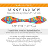 Cat Collar and Bunny Ear Bow Set - "Woodstock" - Tie Dye Cat Collar w/ Matching Bunny Bow Tie / Cat, Kitten + Small Dog Sizes