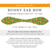 Cat Collar and Bunny Ear Bow Set - "Squirrel Bounty" - Acorn Green Squirrel Cat Collar w/ Matching Bunny Bow Tie /  Nature Lover, Fall, Thanksgiving / Cat, Kitten + Small Dog Sizes