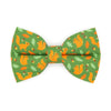 Cat Bow Tie - "Squirrel Bounty" - Acorn Green Bow Tie for Cat / Fall, Nature Lover, Forest Animals / Cat + Small Dog Bowtie