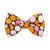 Cat Bow Tie - "Pumpkin Toss" - Orange Pink Pumpkin Bow Tie for Cat / Fall + Halloween / Cat + Small Dog Bowtie