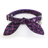 Cat Collar - "Lydia" - Dark Purple Skull Cat Collar / Goth, Edgy, Witchy / Breakaway Buckle or Non-Breakaway / Cat, Kitten + Small Dog Sizes