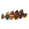 Bow Tie Cat Collar Set - "Chasing Ghosts" - Halloween Black Ghost Cat Collar with Bow Tie / Cat, Kitten, Small Dog Sizes