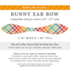 Cat Collar and Bunny Ear Bow Set - "Golden Hour" - Rainbow Plaid Cat Collar w/ Matching Bunny Bow Tie / Spring, Easter / Cat, Kitten + Small Dog Sizes