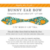 Cat Collar and Bunny Ear Bow Set - "Pumpkin Patch - Teal" - Fall Pumpkin Cat Collar w/ Matching Bunny Bow Tie / Thanksgiving / Cat, Kitten + Small Dog Sizes