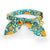 Cat Collar and Bunny Ear Bow Set - "Pumpkin Patch - Teal" - Fall Pumpkin Cat Collar w/ Matching Bunny Bow Tie / Thanksgiving / Cat, Kitten + Small Dog Sizes