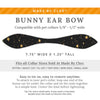 Cat Collar and Bunny Ear Bow Set - "Noir" - Rifle Paper Co® Gold Stars on Black Cat Collar w/ Matching Bunny Bow Tie / Cat, Kitten + Small Dog Sizes