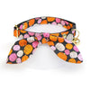 Cat Collar and Bunny Ear Bow Set - "Pumpkin Toss" - Orange Pink Pumpkin Cat Collar w/ Matching Bunny Bow Tie / Fall + Halloween / Cat, Kitten + Small Dog Sizes