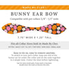 Cat Collar and Bunny Ear Bow Set - "Pumpkin Toss" - Orange Pink Pumpkin Cat Collar w/ Matching Bunny Bow Tie / Fall + Halloween / Cat, Kitten + Small Dog Sizes