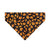 Cat Bandana - "Autumn Night" - Black Orange Maple Leaf Bandana for Cat + Small Dog / Fall, Halloween, Thanksgiving / Slide-On Over the Collar Bandana