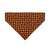 Cat Bandana - "Punk Rock Halloween" - Black Orange Checkered Bandana for Cat + Small Dog / Slide-On Over the Collar Bandana