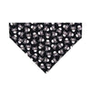 Cat Bandana - "Misfit" - Black Pirate Skull Bandana for Cat + Small Dog / Halloween, Biker, Edgy / Slide-On Over the Collar Bandana