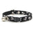 Cat Collar - "Misfit" - Black Pirate Skull Cat Collar / Halloween, Biker, Cool / Breakaway Buckle or Non-Breakaway / Cat, Kitten + Small Dog Sizes