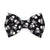 Skull Cat Bow Tie - "Misfit" - Black Pirate Bow Tie for Cat / Halloween, Biker, Cool, Tough, Edgy / Cat + Small Dog Bowtie