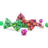 DnD Cat Bow Tie - "Magic Dice - Green" - Dungeons & Dragons D20 Bow Tie for Cat / Fantasy Nerd RPG Gamer Gift D&D / Cat + Small Dog Bowtie