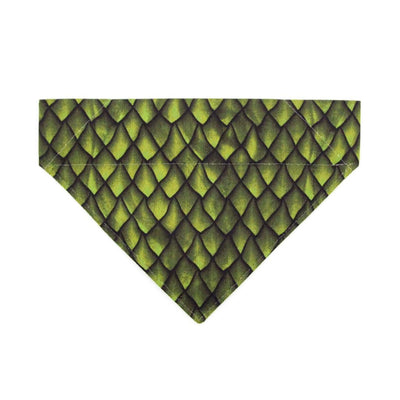 Dragon Cat Bandana - "Dragon Scales - Green" - Fantasy Bandana for Cat + Small Dog / Game of Thrones / Slide-On Over the Collar Bandana